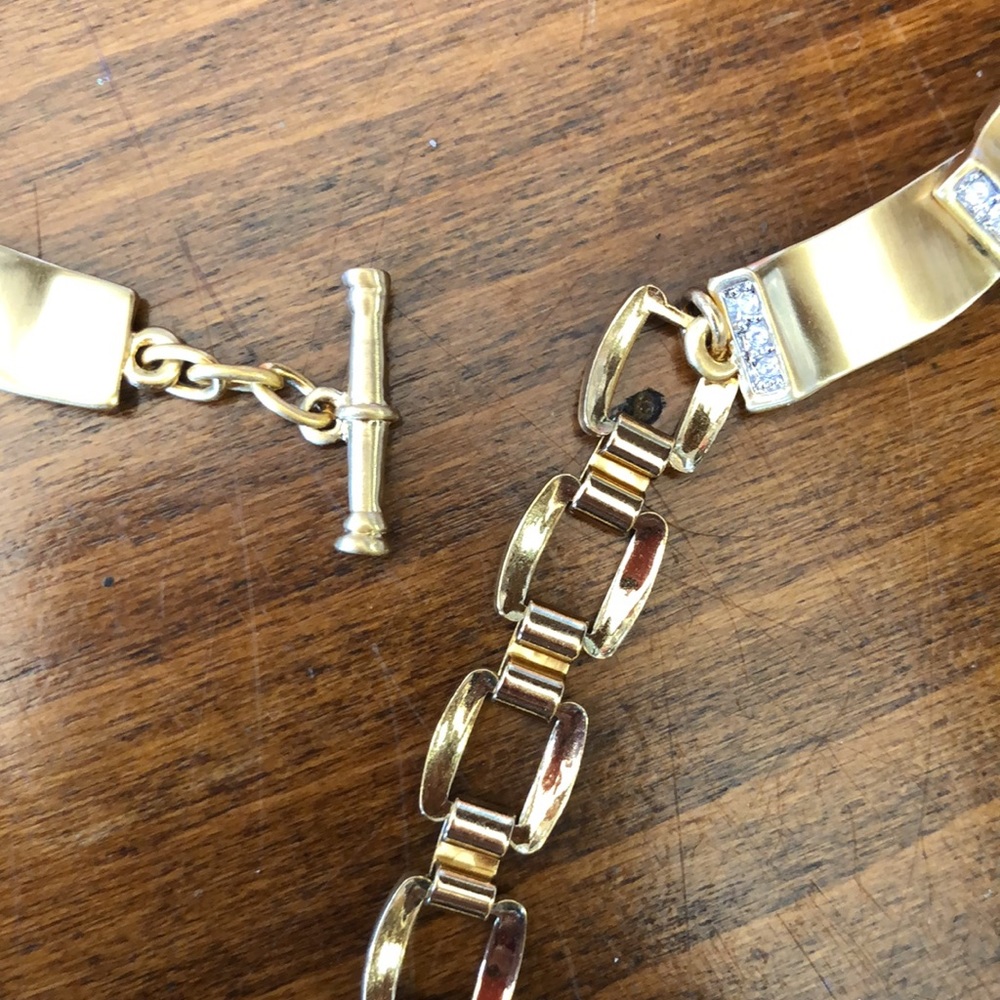 Beautiful gold belt, have hammered, half Sarausky crystals. - Picture 4 of 8
